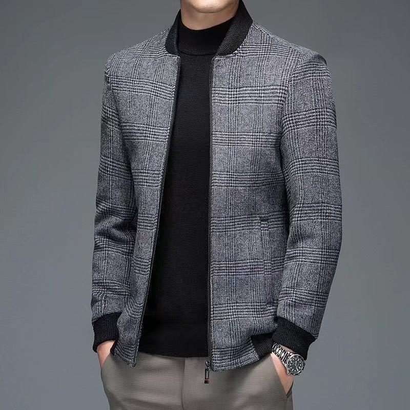 Bishop Wool Plaid Bomber Jacket_5