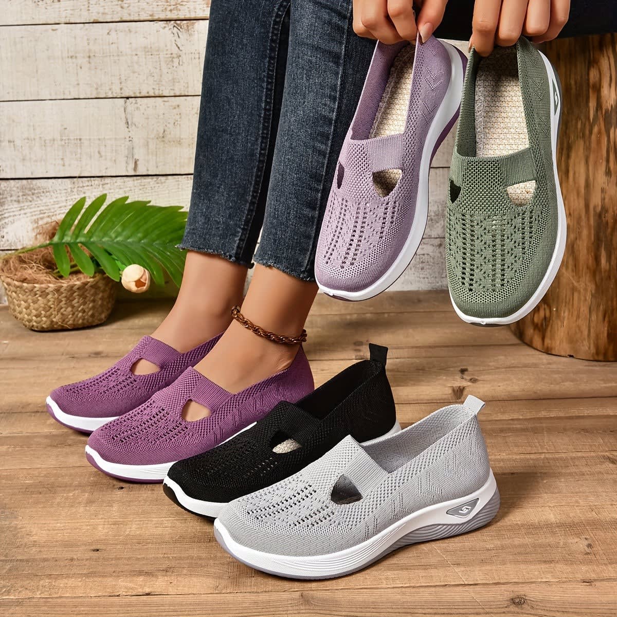 Karin Orthopedic Knit Slip-On Shoes_14