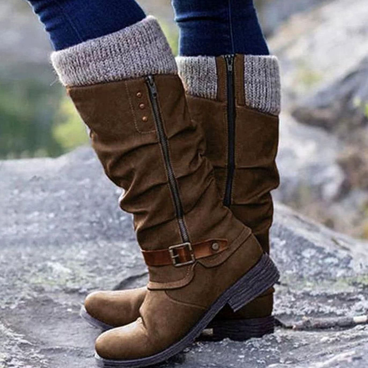 Evelyn Cushioned Knee High Orthopedic Boots_3
