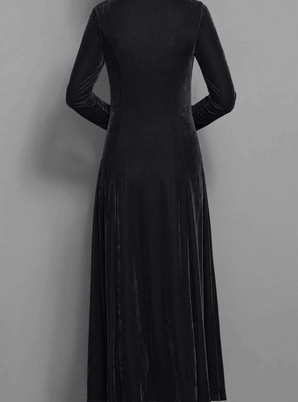Brooke Velvet A-Line Maxi Party Dress_7