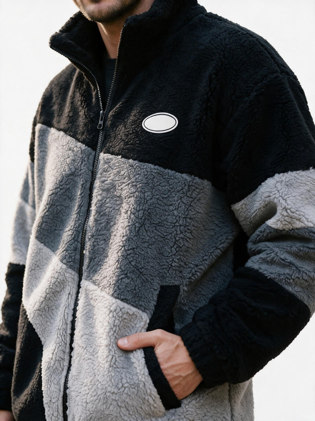 Brandon Oversized Sherpa Fleece Jacket_7