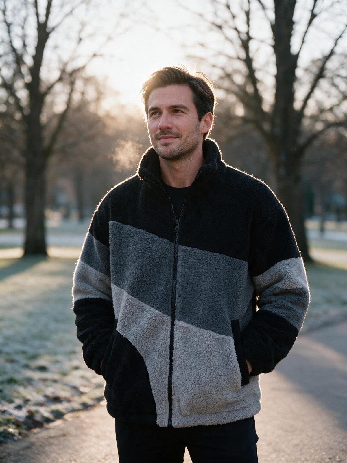 Brandon Oversized Sherpa Fleece Jacket_8