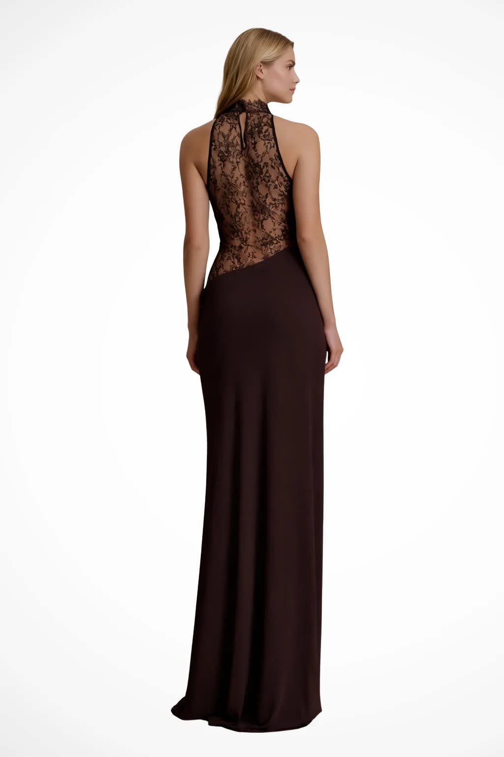 Nerissa Lace Halter Wedding Guest Maxi Dress_4