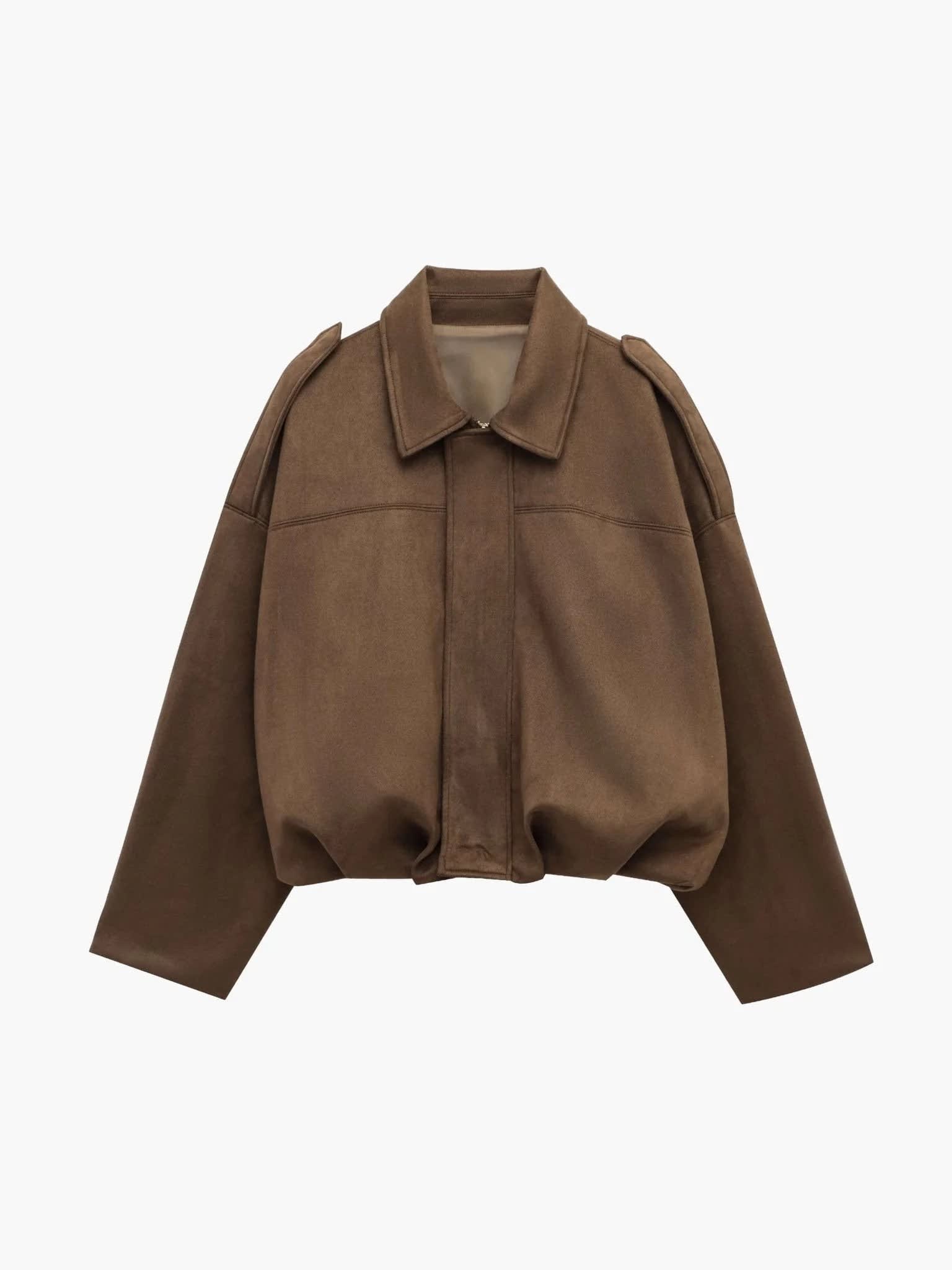 Brynn Faux Suede Oversized Bomber Jacket_11