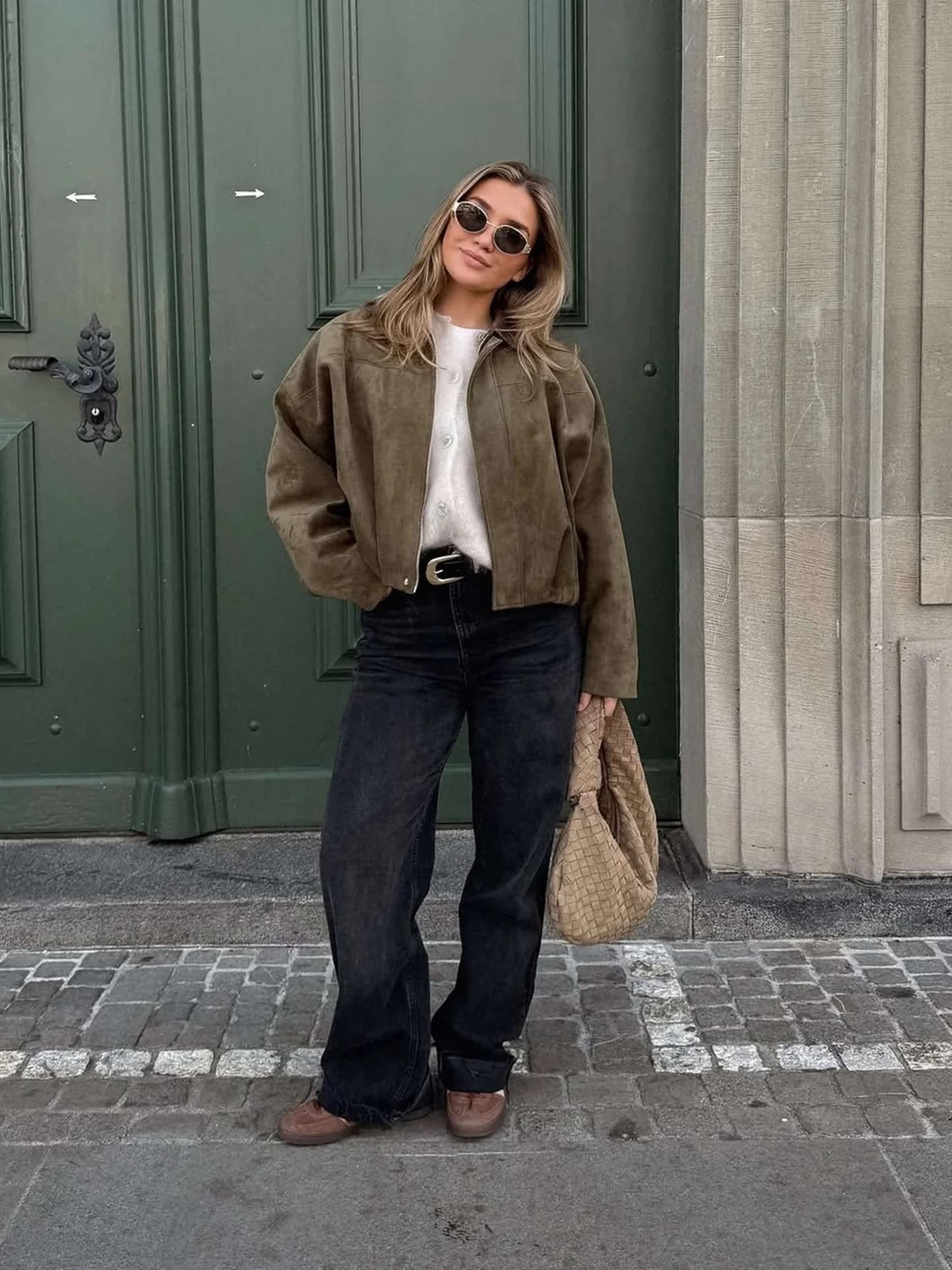 Brynn Faux Suede Oversized Bomber Jacket_4