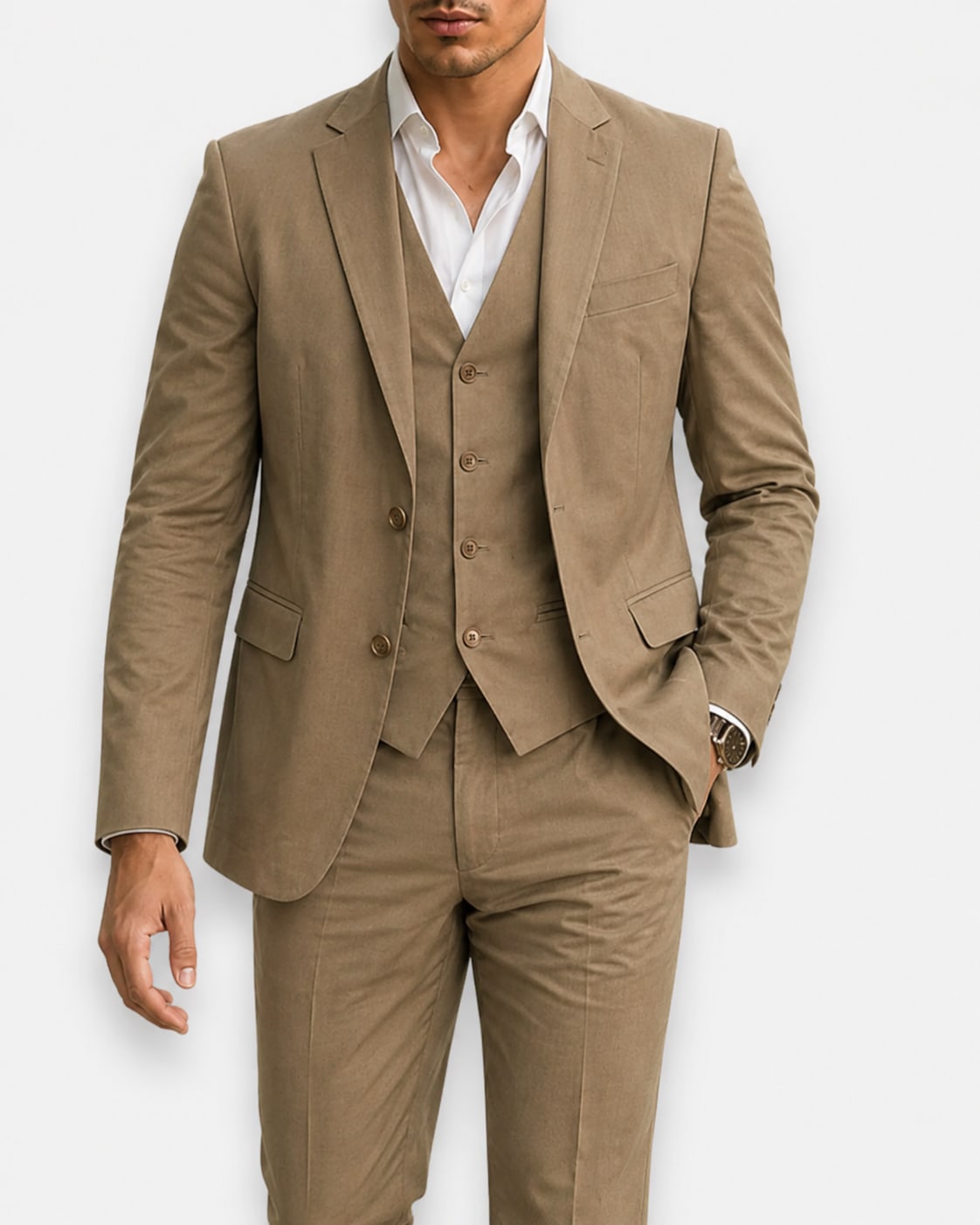 Wells Slim Fit Three Piece Suit_14