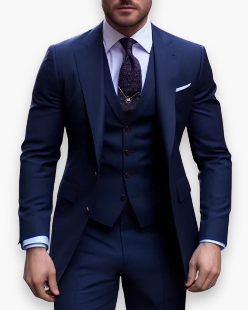 Wells Slim Fit Three Piece Suit_7