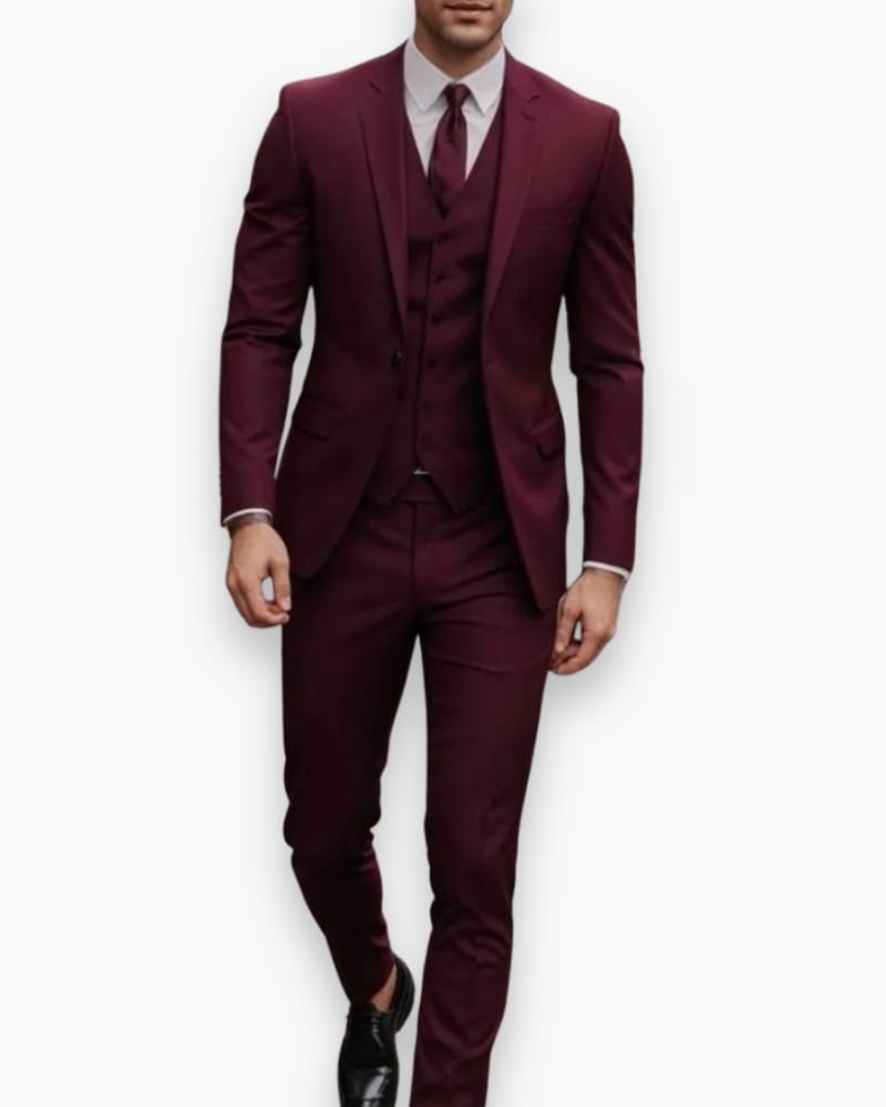 Wells Slim Fit Three Piece Suit_8