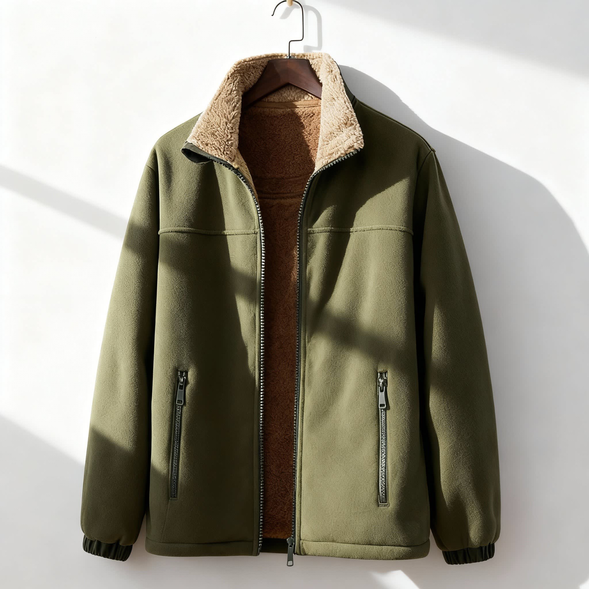 Brock Sherpa Lined Fleece Jacket_5