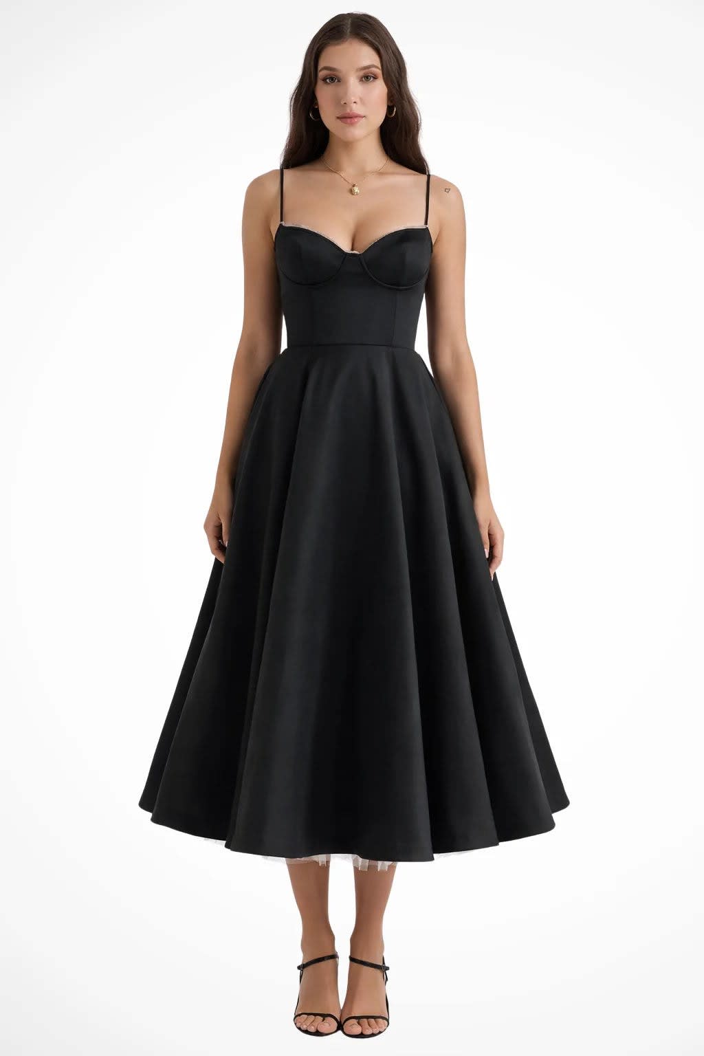 Melina Corset Wedding Guest Midi Dress_6