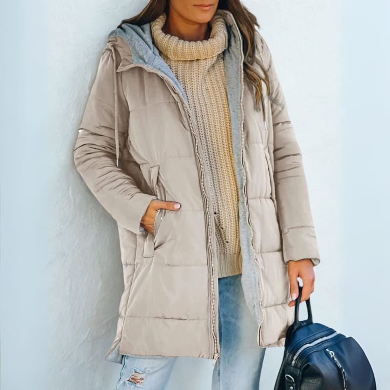 Galatea Longline Hooded Puffer Jacket_1