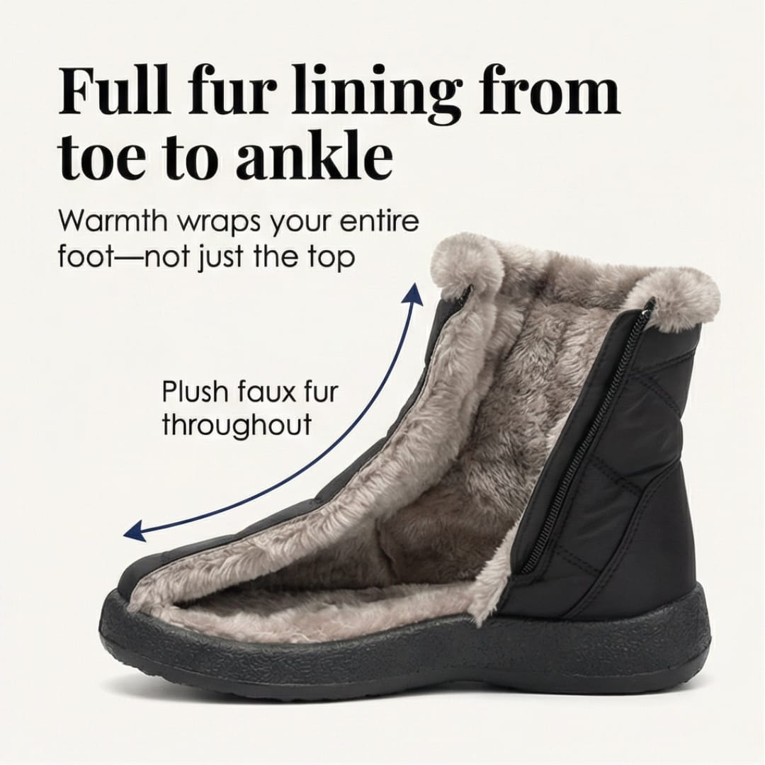 Rhea Fur Lined Side Zip Winter Boots_5