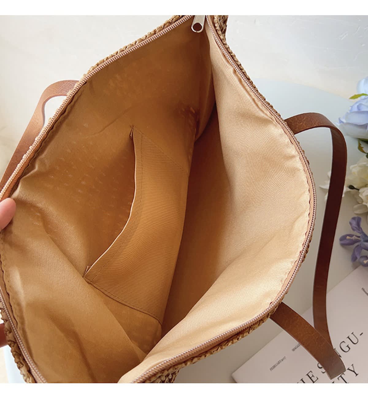 Rae Handwoven Straw Beach Tote Bag_5