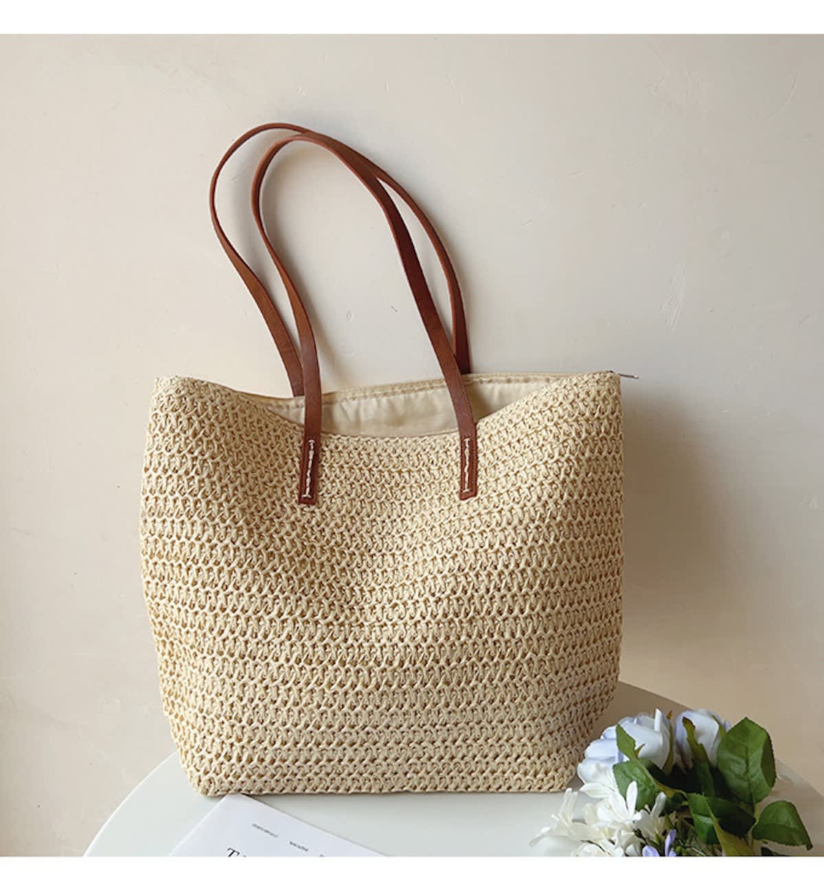 Rae Handwoven Straw Beach Tote Bag_6