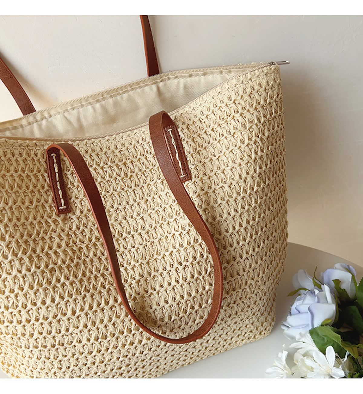 Rae Handwoven Straw Beach Tote Bag_7