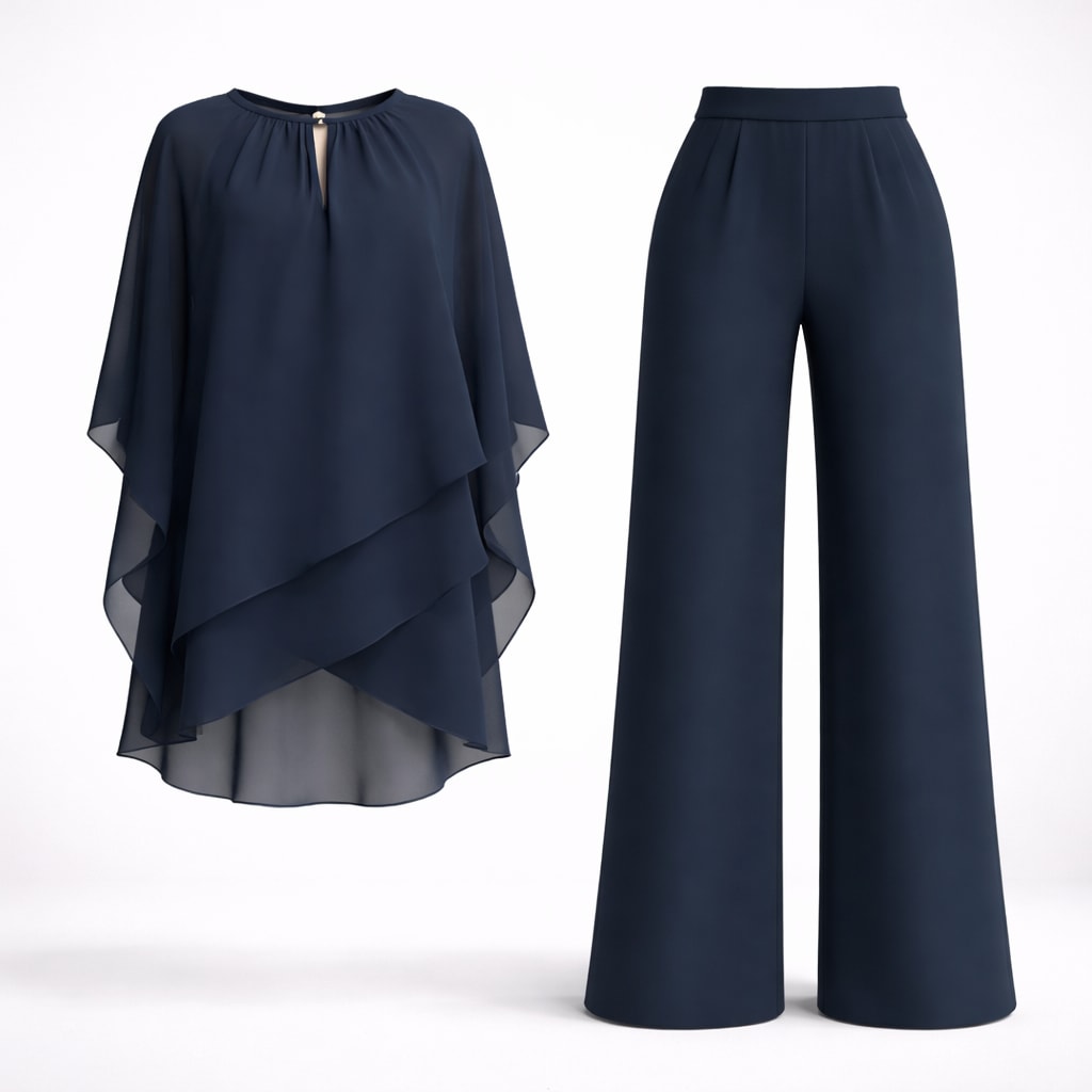 Oda Chiffon Wide Leg Two Piece Set_5