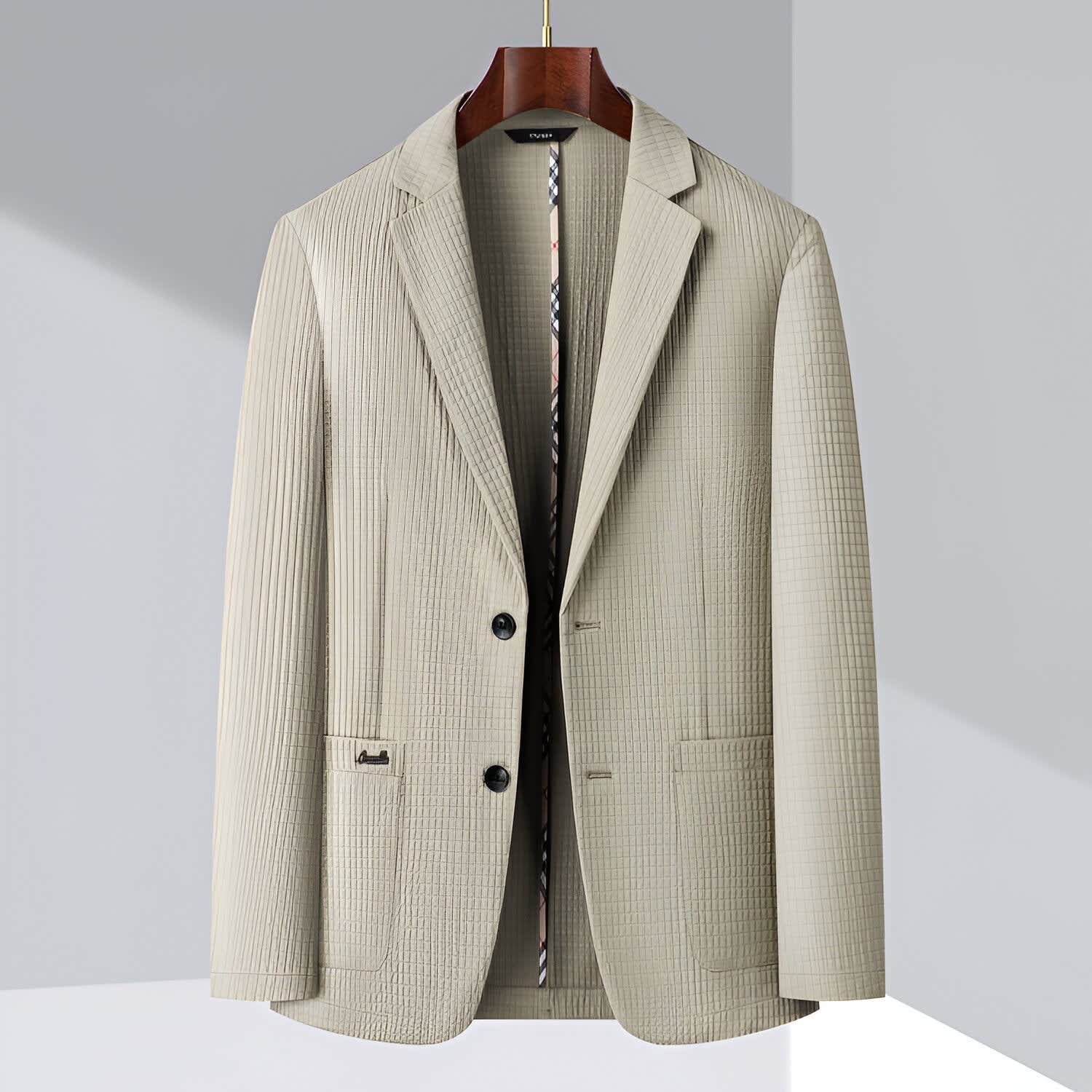 Hayes Pleated Single Breasted Blazer_2