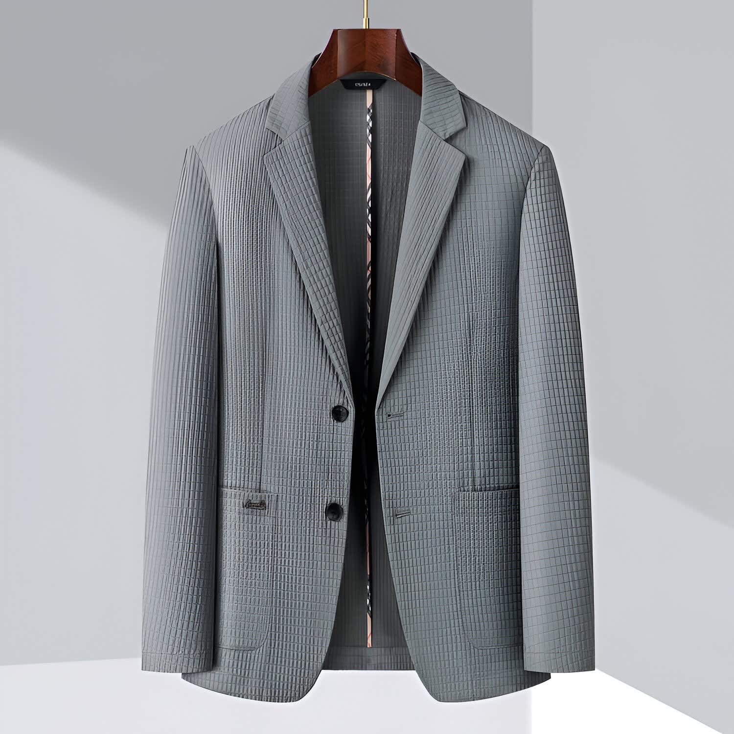 Hayes Pleated Single Breasted Blazer_4