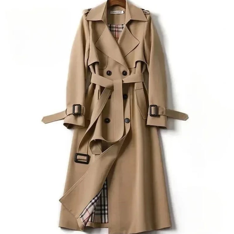 Francesca Belted Double Breasted Trench Coat_1