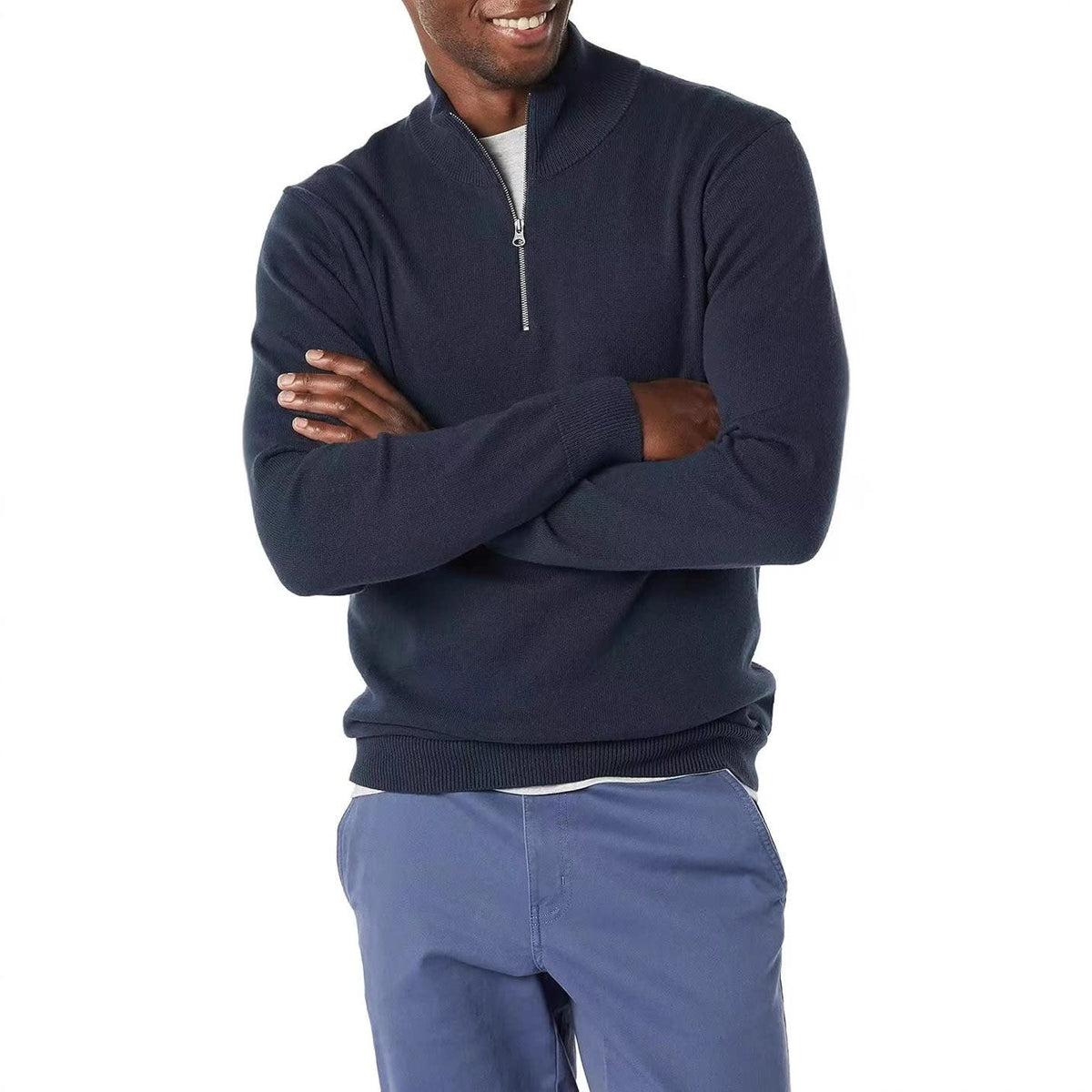 Matteo Slim Fit Half Zip Sweater_2