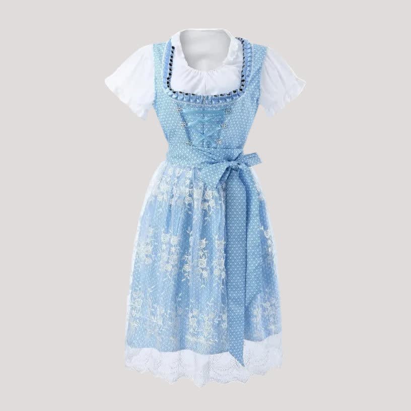 Silke Floral Lace Up Dirndl Dress_3