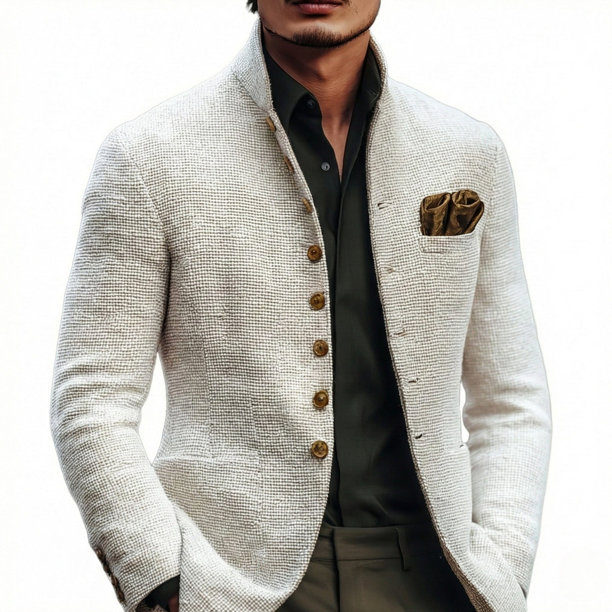 Reid Textured Stand Collar Jacket_2