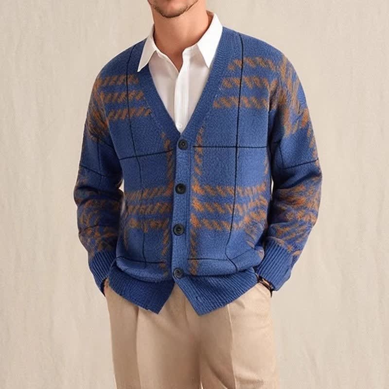 Gage Plaid Knit Cardigan_1