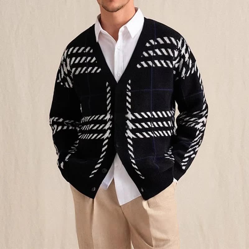 Gage Plaid Knit Cardigan_3