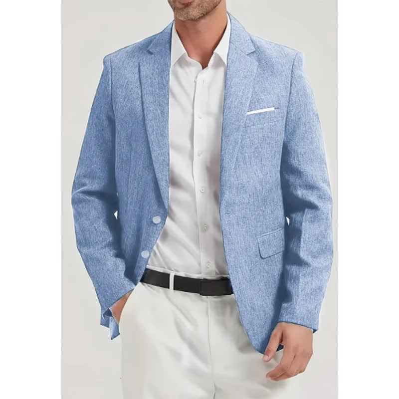 Cassius Polyester Notch Lapel Blazer_3