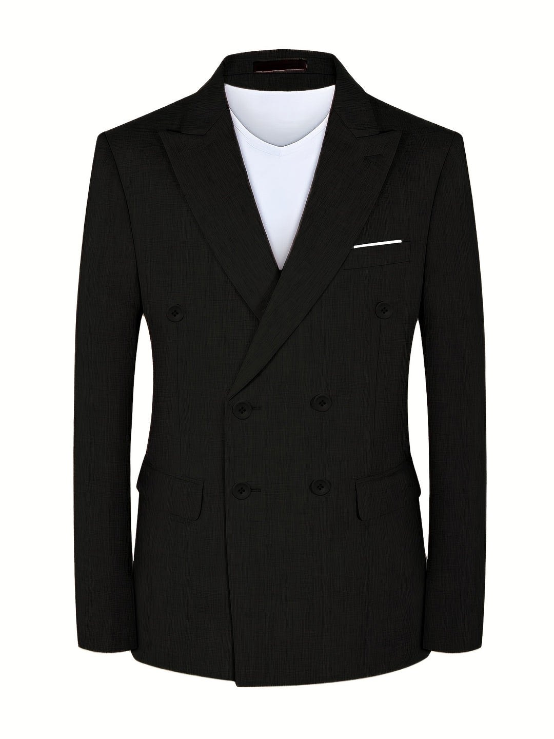 Cassius Polyester Notch Lapel Blazer_8