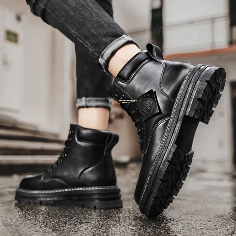 Norris Lace Up Chunky Sole Boots_1