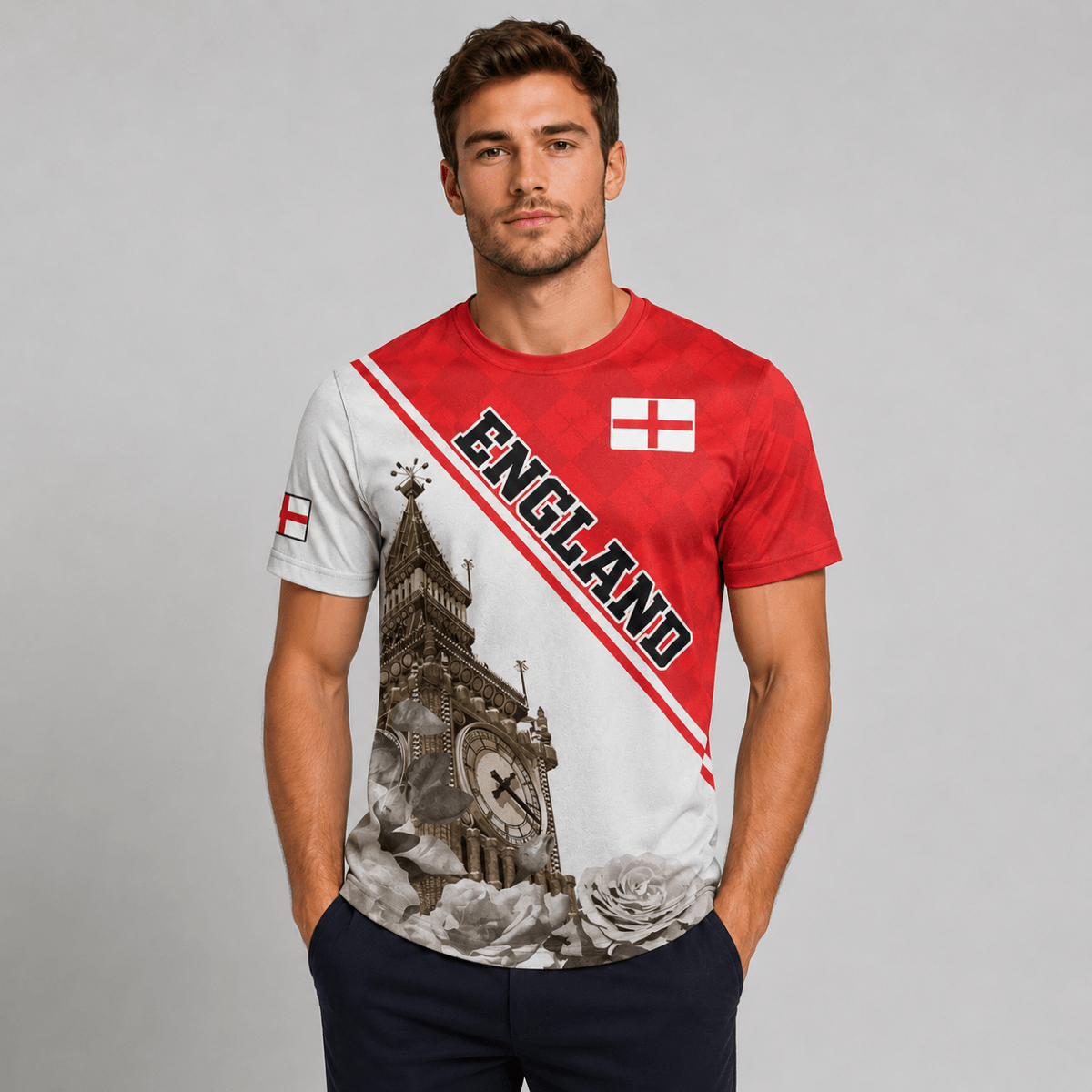 Jack England Classic White Men's Football Shirt WM 2026