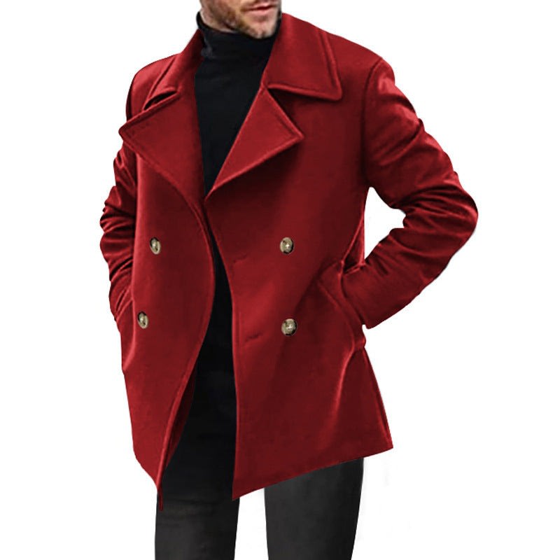 William Classic Double-Breasted Pea Coat_3