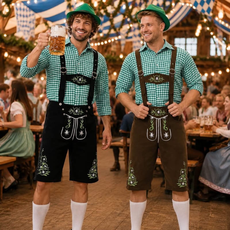 Alvin Three Piece Bavarian Lederhosen Shorts Set_1
