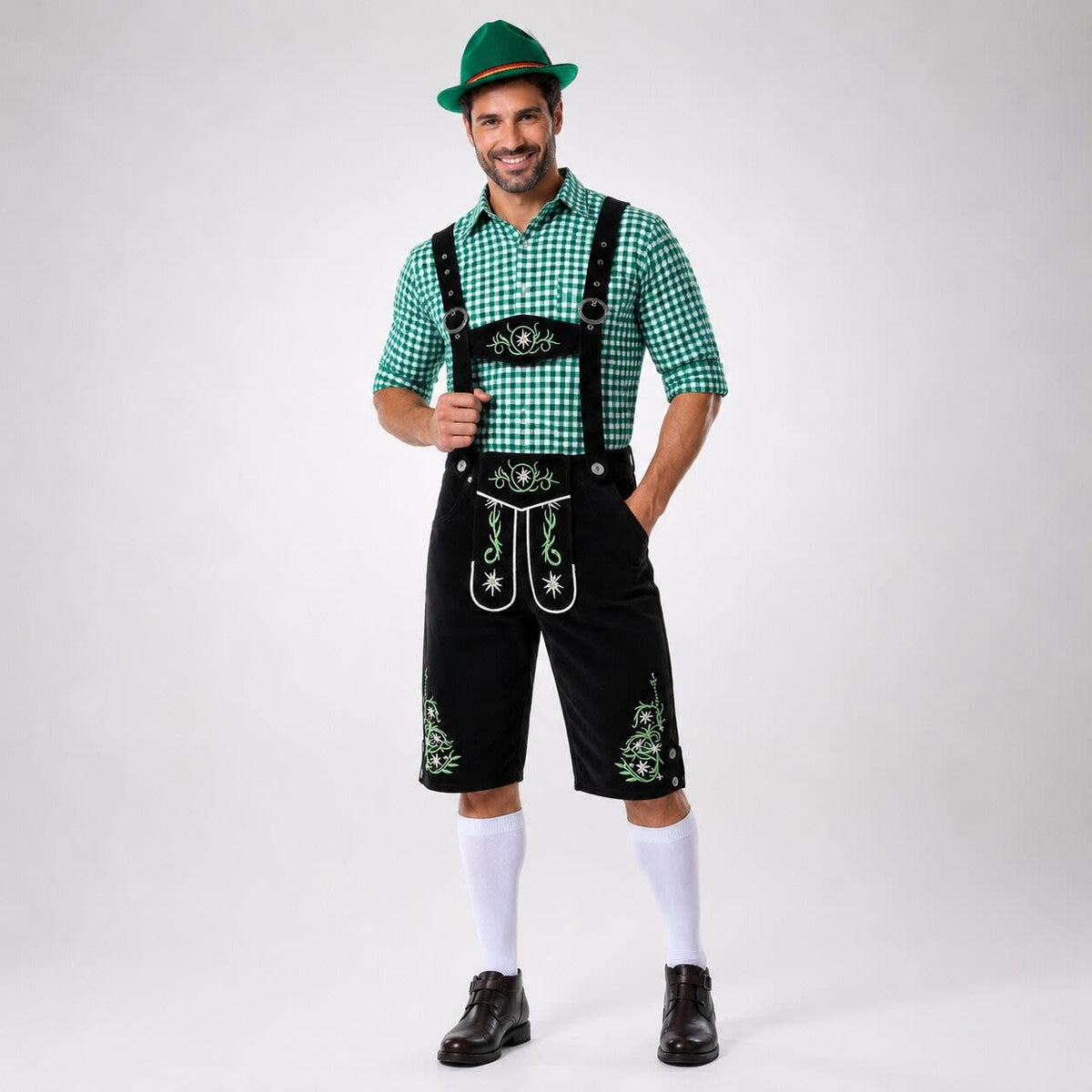 Alvin Three Piece Bavarian Lederhosen Shorts Set_2