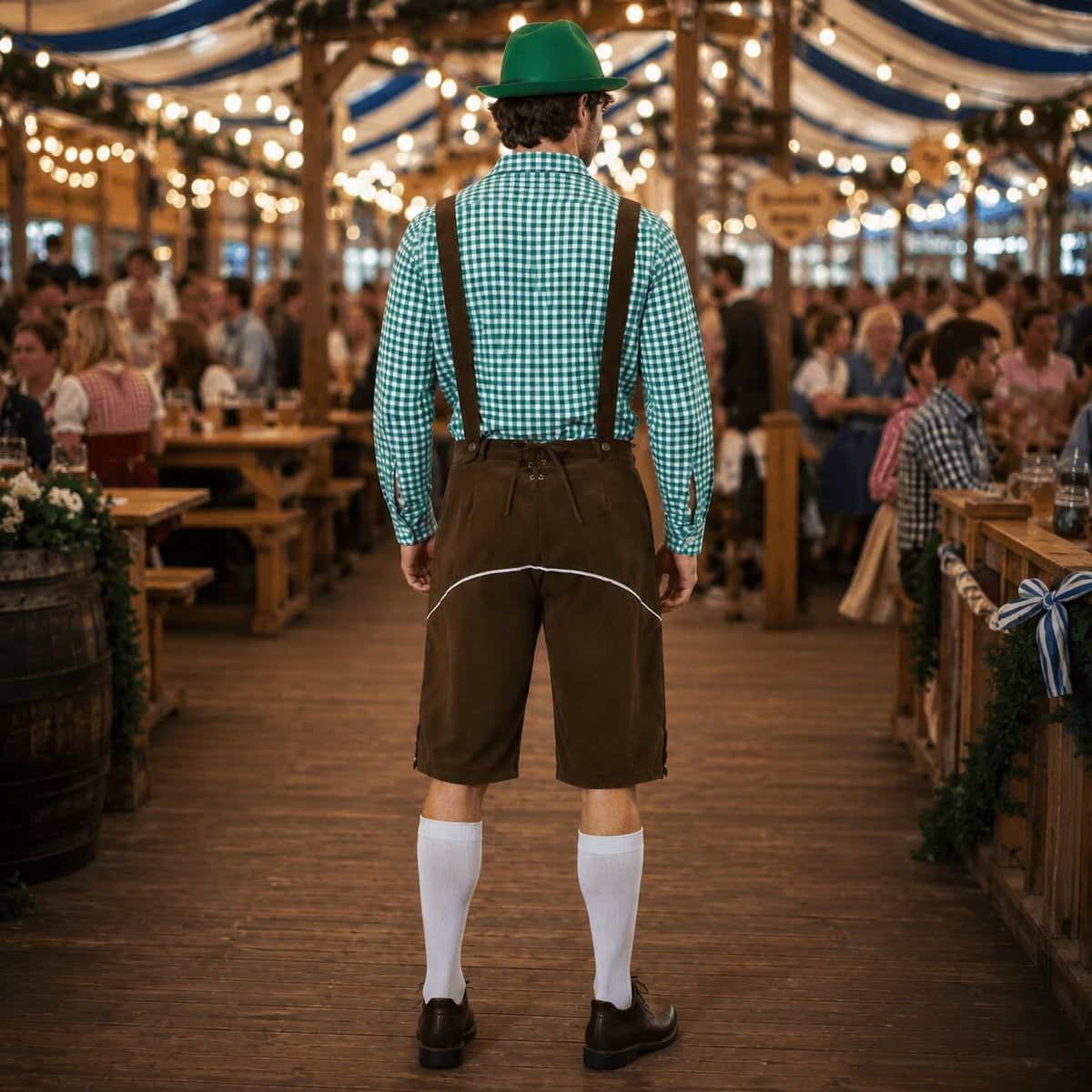 Alvin Three Piece Bavarian Lederhosen Shorts Set_6