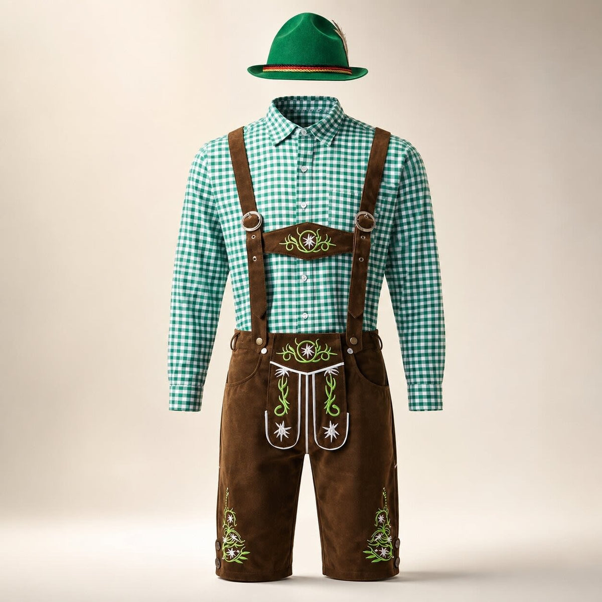Alvin Three Piece Bavarian Lederhosen Shorts Set_7