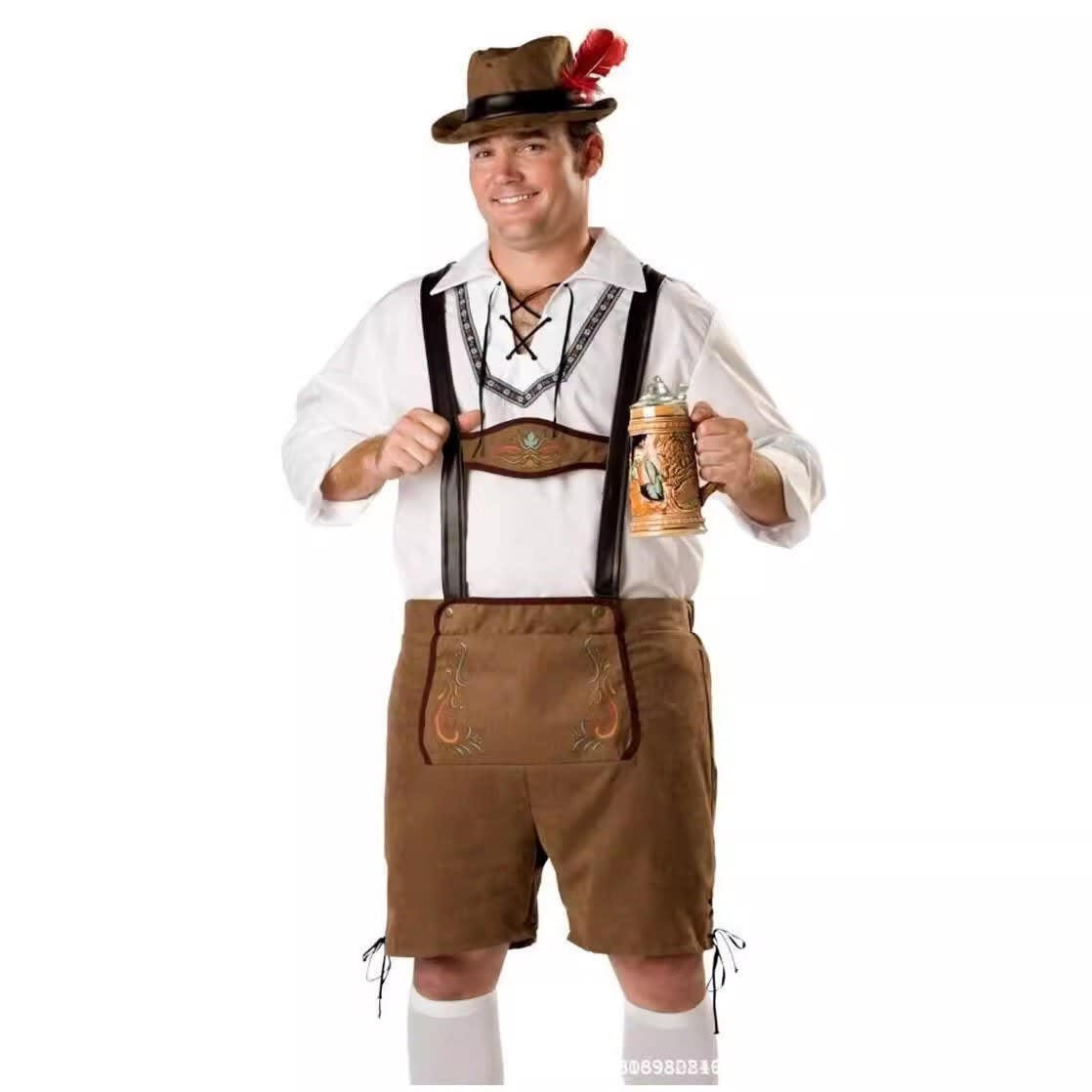 Kirk Oktoberfest Lederhosen Shorts Costume Set_4