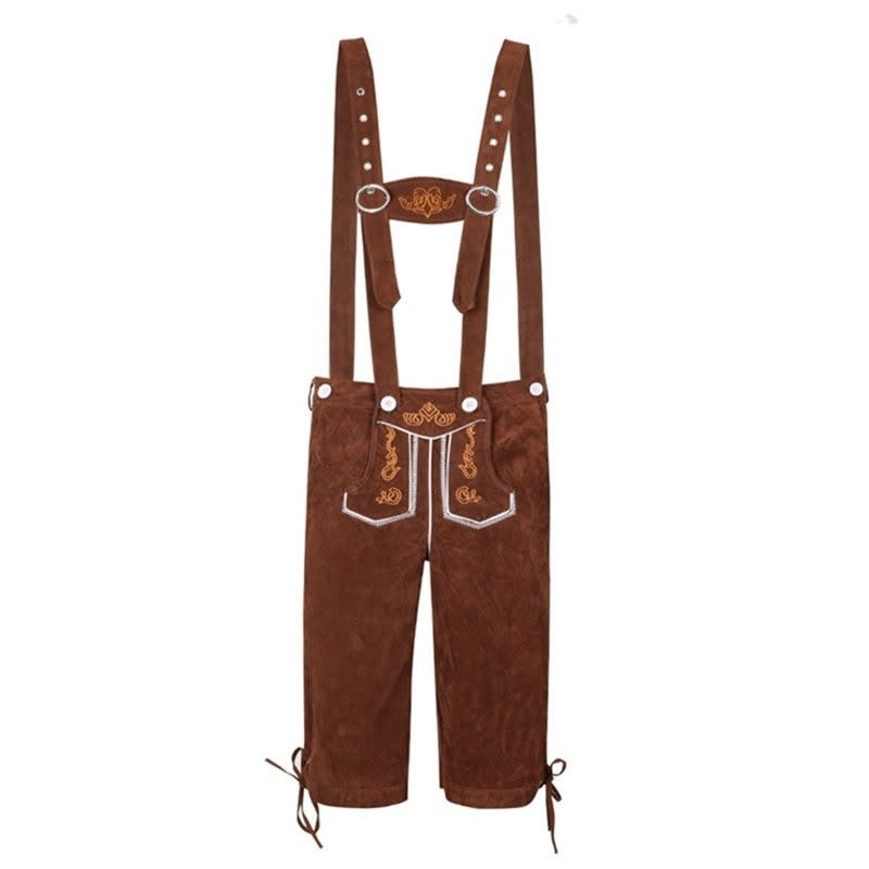 Sean Lederhosen Shorts And Felt Hat Set_5