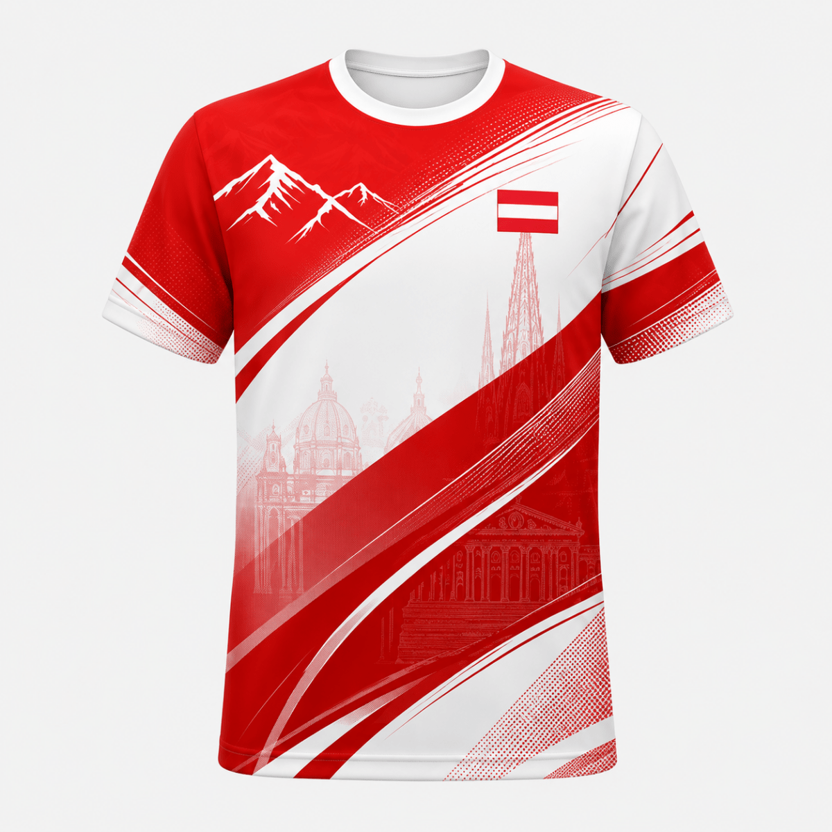 Noah Austria Red White Design Men's Football Jersey WM 2026