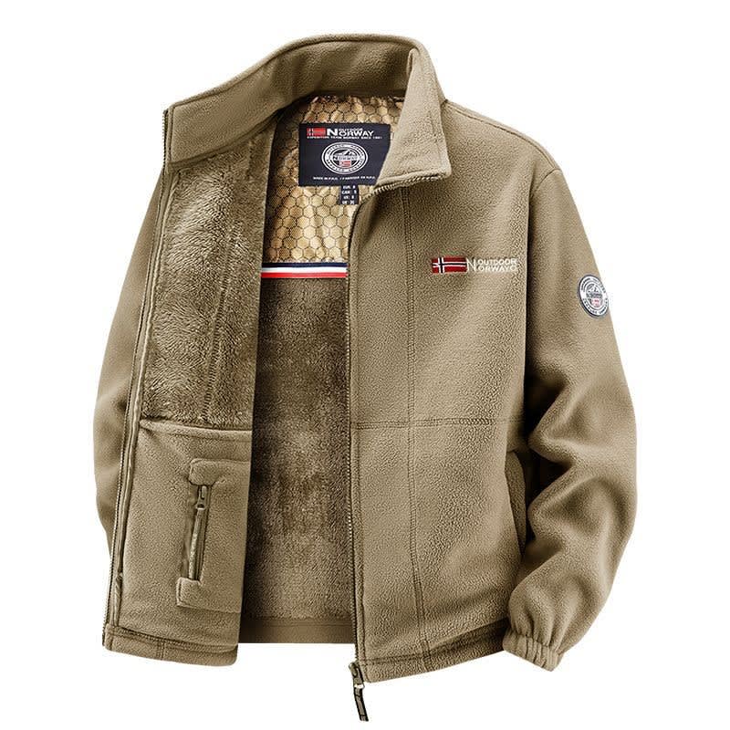 Trevor Stand Collar Sherpa Fleece Jacket_3