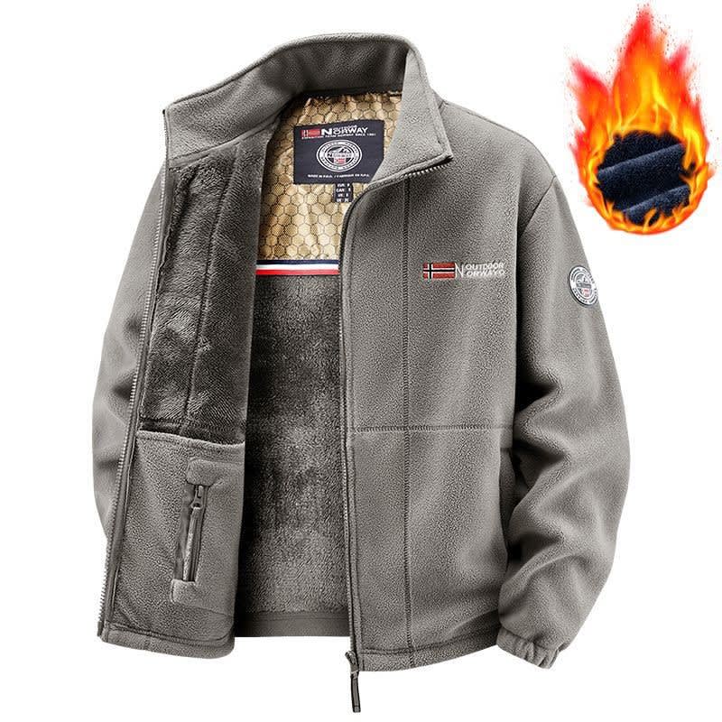 Trevor Stand Collar Sherpa Fleece Jacket_5