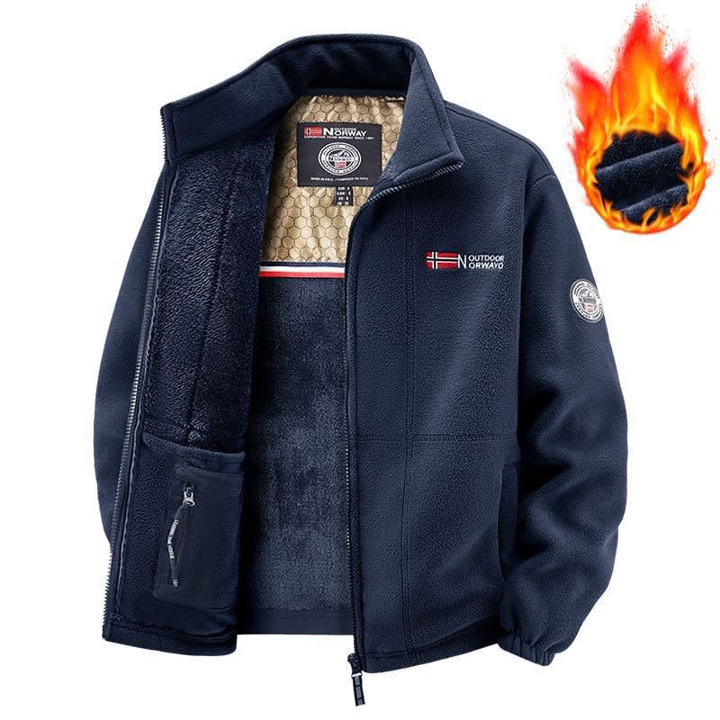 Trevor Stand Collar Sherpa Fleece Jacket_7