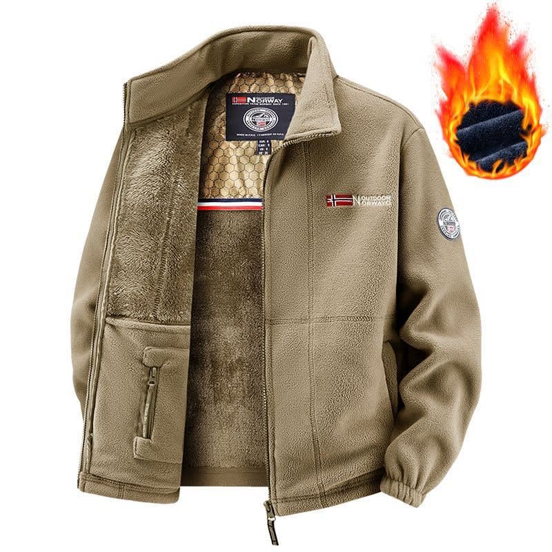 Trevor Stand Collar Sherpa Fleece Jacket_8