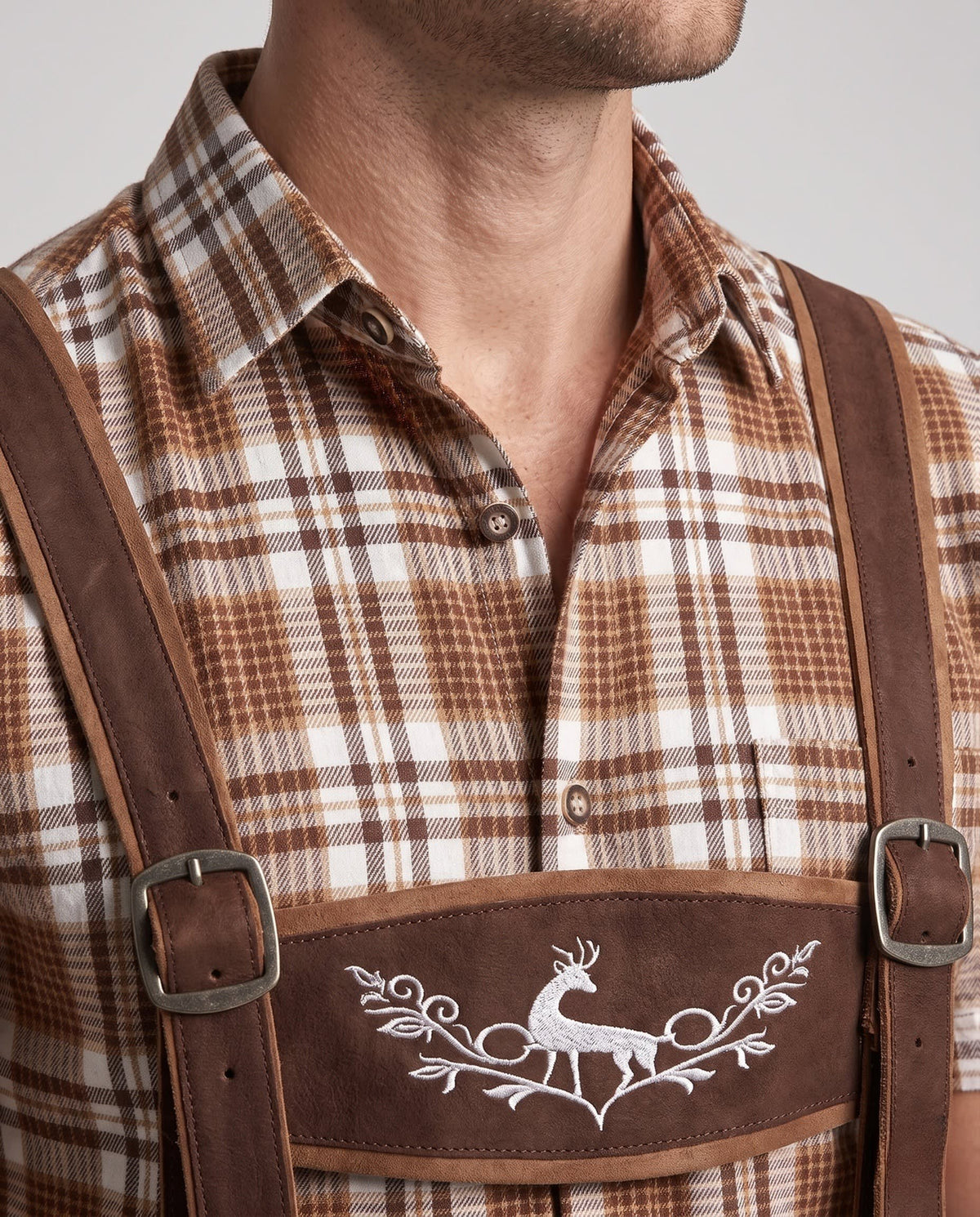 Mario Embroidered Oktoberfest Lederhosen_2