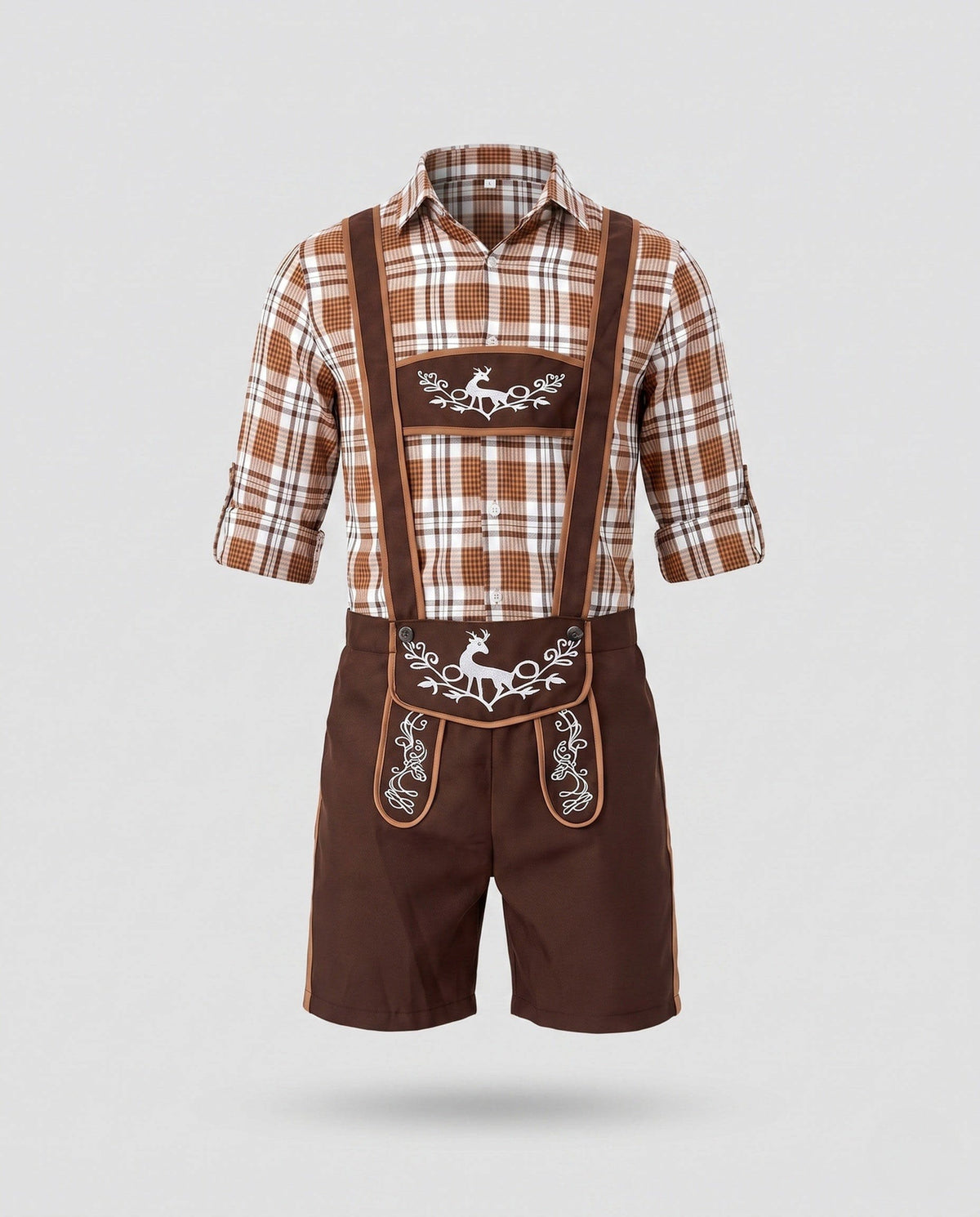 Mario Embroidered Oktoberfest Lederhosen_4