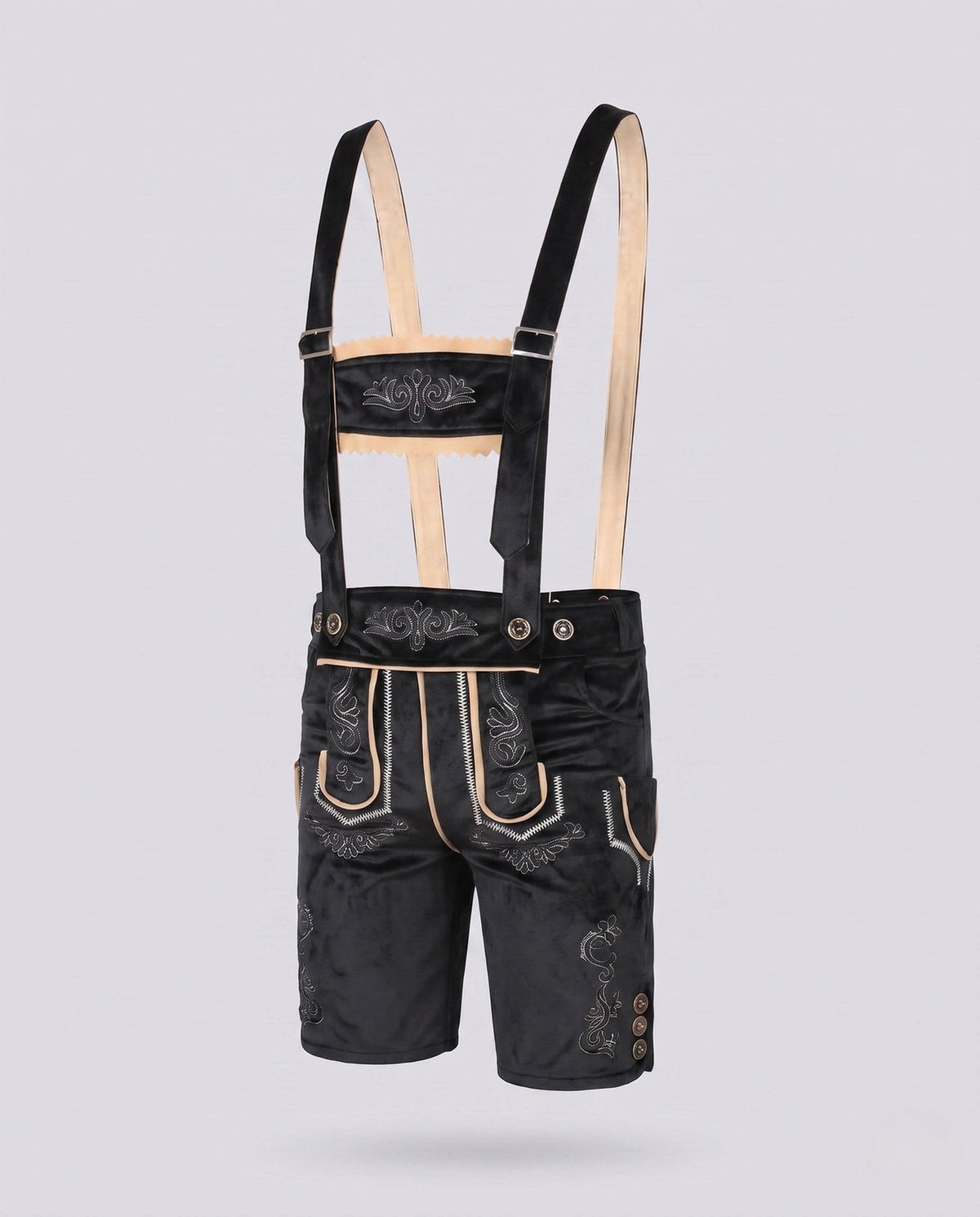 Marcos Knee Length Embroidered Lederhosen_6