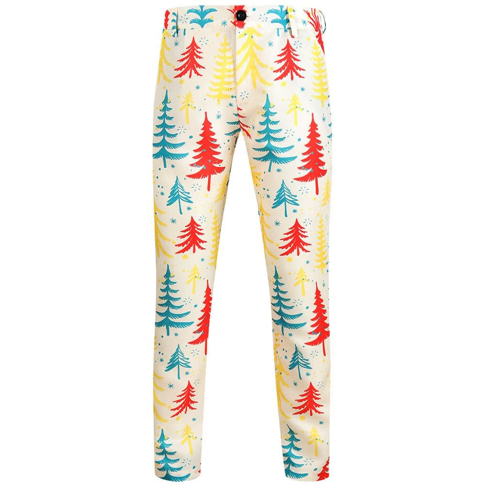 Carter Slim Fit Santa Print Christmas Chino Pants_4