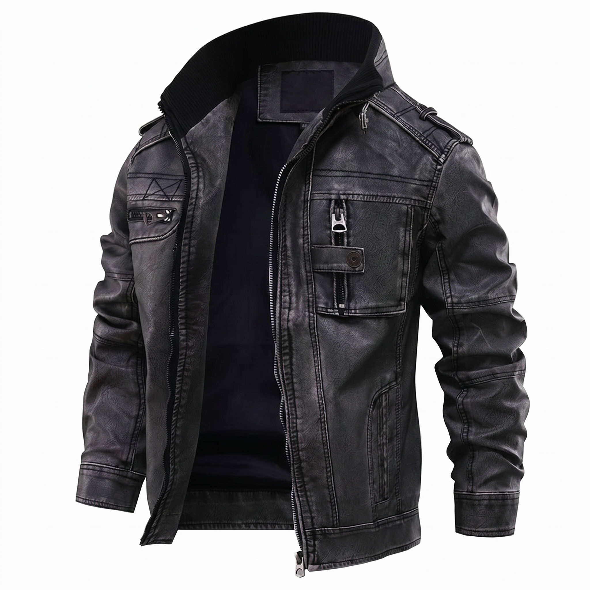 Men's Bonanza Hooded Leather Jacket