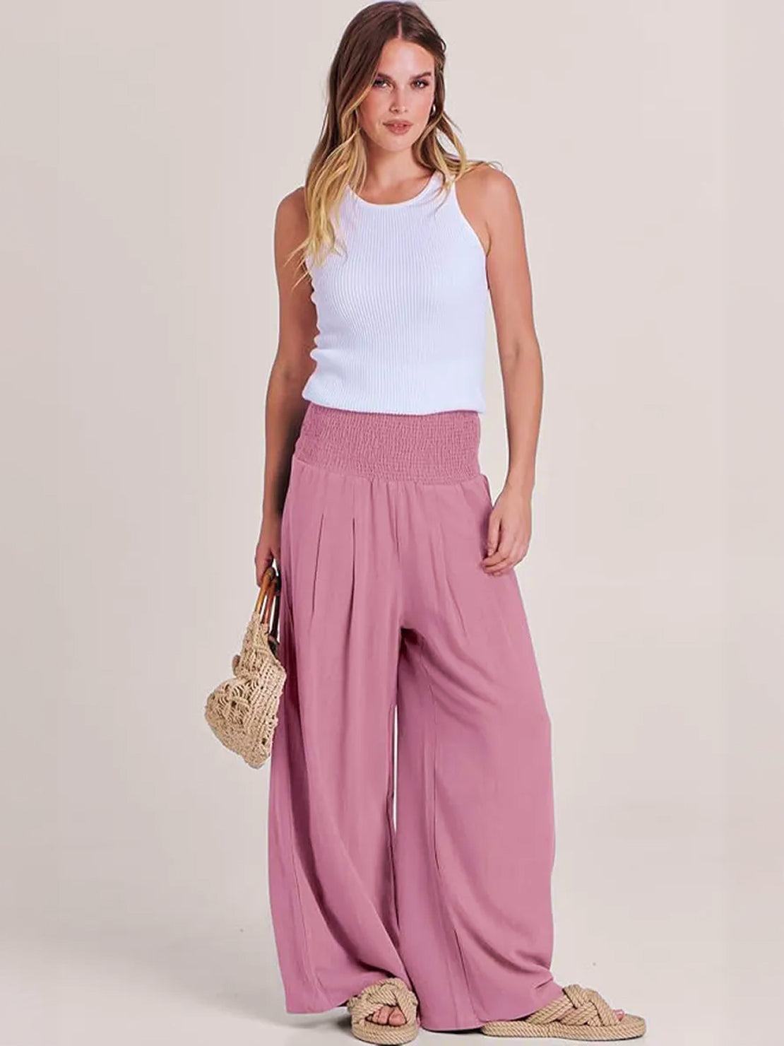 Charlotte Reed Elastic Wide Leg Pants